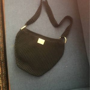 Black small handmade bag
